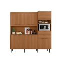 Ver imagem 6 de Armário de Cozinha Bahamas 2.0 Compacta - 11 Portas 2 Gavetas Jequitiba - Lukaliam Móveis