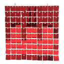 Ver imagem 5 de 1 Placa Painel Shimmer Wall Muro Lantejoula Festa Cor 30x30 Modelos:vermelho