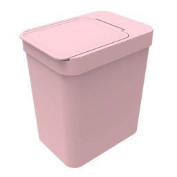 Lixeira Cozinha Banheiro Com Porta Sacos 5L Soprano Rosa - 2