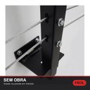 Ver imagem 4 de Kit 2 Varais de Parede Retrátil de Ferro 4m 80kg Dobrável Lavanderia Área de Serviço Apartamento