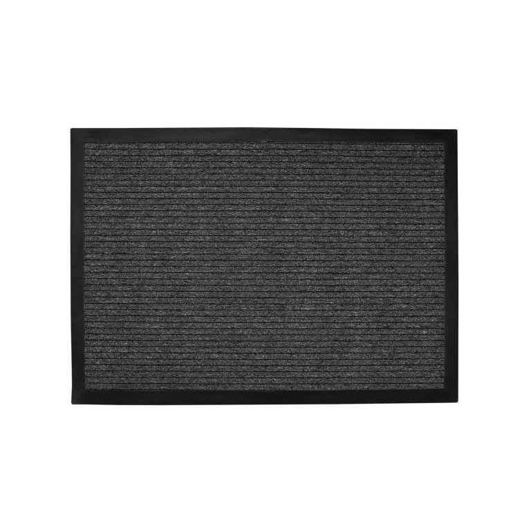 Tapete Duo Preto para Secar com Borda 70cm x 100cm
