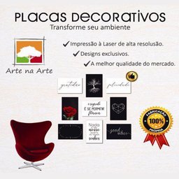 Kit Placas Quadros Decorativos 3 Pçs Mdf 20x30 Forma Mármore - 3
