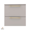 Ver imagem 3 de Mesa de Cabeceira 2 Gavetas 50cm Dubai - Vlr Móveis: Fendi