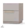 Mesa de Cabeceira 2 Gavetas 50cm Dubai - Vlr Móveis: Fendi - 4