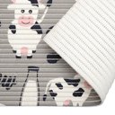 Ver imagem 2 de Tapete Antiderrapante Tropical 43cm X 65cm Mumu Cinza Kapazi