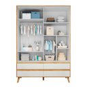 Ver mais imagens de Kit Berço Multifuncional Guarda Roupa e Cômoda Quarto Bebê