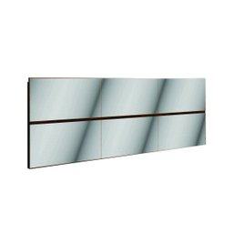 Cabeceira de Barra para Cama de Casal com Espelho 180cm Dalla Costa - 1 Cabeceira de Barra para Cama de Casal com Espelho 180cm Dalla Costa - 1