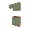 Lavanderia Modulada Kappesberg Celeste 3 Peças Nogueira/verde 140cm - 4
