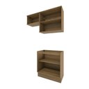 Ver imagem 3 de Lavanderia Modulada Kappesberg Celeste 3 Peças Nogueira/verde 140cm