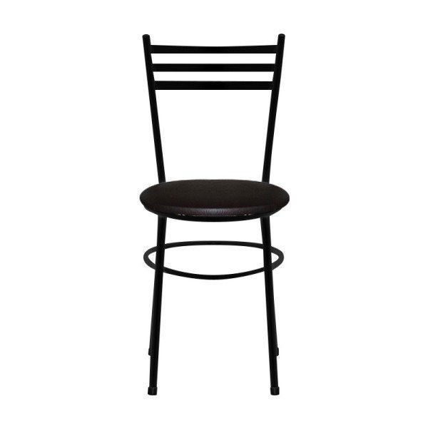 Kit 4 Cadeiras Epoxi Preta para Cozinha: Marrom - 5