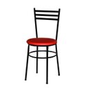 Ver imagem 2 de Kit 4 Cadeiras Epoxi Preta para Cozinha: Vermelho