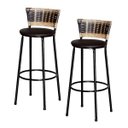 Ver imagem 1 de 2 Banquetas Alta Para Cozinha Ratan Hawai Cappuccino Premium