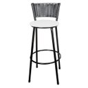 Ver imagem 3 de Banquetas Para Cozinha Preto 2Un Assento Branco