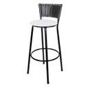 Ver imagem 2 de Banquetas Para Cozinha Preto 2Un Assento Branco