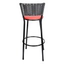 Ver imagem 5 de Banquetas Para Cozinha Preto 2Un Assento Vermelho