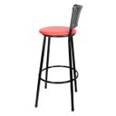 Ver imagem 4 de Banquetas Para Cozinha Preto 2Un Assento Vermelho