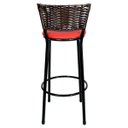 Ver imagem 5 de Banquetas Para Cozinha Hawai Café 3Un Assento Vermelho