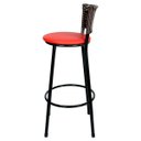 Ver imagem 4 de Banquetas Para Cozinha Hawai Café 3Un Assento Vermelho