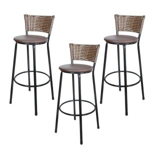 Banquetas Para Cozinha Hawai Cappuccino 3Un Assento Marrom