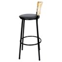 Ver imagem 4 de Banquetas Para Cozinha Hawai Palha 3Un Assento Preto