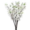 Kit 05 Hastes Galhos de Flores Flor de Pessegueiro Branco - 1