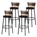 Ver imagem 1 de 4 Banquetas Alta Para Cozinha Ratan Hawai Cappuccino Premium 