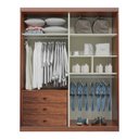 Ver imagem 2 de Guarda-roupa Solteiro 2 Portas e 3 Gavetas Genova Bom Pastor