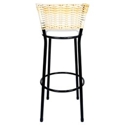 Banquetas Para Cozinha Palha 4Un Assento Branco - 5