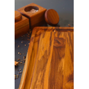 Ver imagem 3 de Tábua de Churrasco Clássica Gigante - Madeira de Teca 70x45x2cm