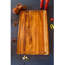 Ver imagem 2 de Tábua de Churrasco Clássica Gigante - Madeira de Teca 70x45x2cm