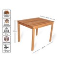Ver imagem 3 de Conjunto Mesa de Jantar 4 Lugares Madeira Maciça Rubi Amarelo/Mel