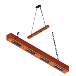 Luminaria Pendente Perseu 40w em Madeira Maciça com Corrente - 2