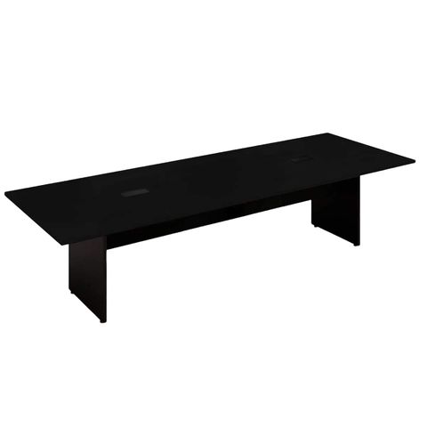 Mesa de Reunião 2,50m X 1,20m Escritório Corporativo Cor:preto
