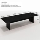 Ver imagem 2 de Mesa de Reunião 2,50m X 1,20m Escritório Corporativo Cor:preto