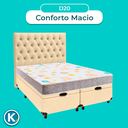 Ver imagem 4 de Kit Cama Box Bau + Cabeceira + Colchão Casal D20 - D20 - Inducol