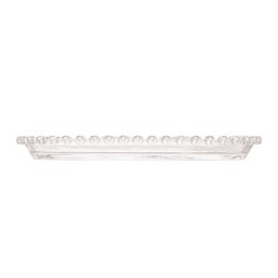 Travessa Oval de Cristal Coração Transparente 25x13cm Lyor - 5