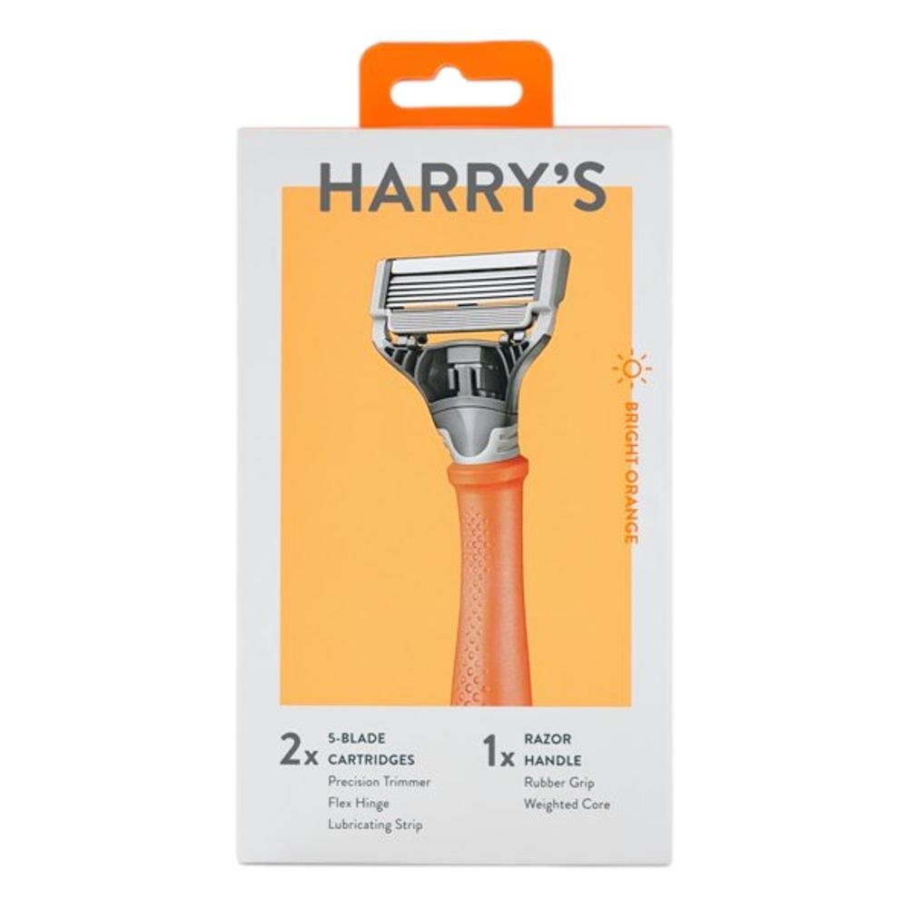 Aparelho De Barbear Harry'S Laranja Com 2 Cartuchos - 2