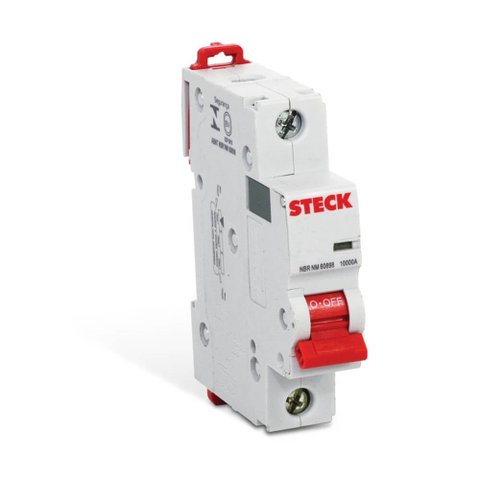 Disjuntor Din Monopolar de 100 Ampères - Sdd61c100 - Steck