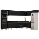 Ver imagem 1 de Armário de Cozinha Modulada de Canto 9 Peças CP05 Balcão com Tampo Preto - Lumil Lumil Móveis