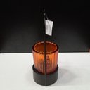 Ver imagem 6 de Castiçal Decorativo de Metal Âmbar 25x10x9cm Porta Vela Mesa Jantar Decoração
