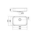 Ver imagem 2 de Cuba de Inox Cromada Riva 56x34 - Docol