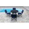 Conjunto de Mesa em Corda Náutica - 4 Cadeiras + 1 Mesa - 1
