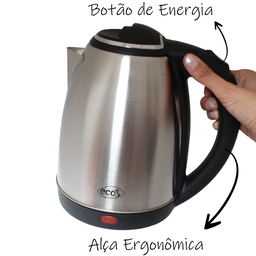 Chaleira Elétrica em Aço Inox 1,8 Litros 110v ou 220v:220v - 5