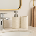 Ver imagem 2 de Kit Lavabo de Polirresina Bege - 2 Peças