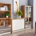 Ver imagem 1 de Balcão para Escritório 2 Portas de Correr 1 Prateleira 120cm Dalla Costa