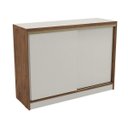 Ver imagem 2 de Balcão para Escritório 2 Portas de Correr 1 Prateleira 120cm Dalla Costa