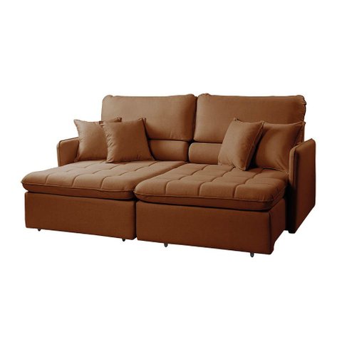 Sofá 4 Lugares Retrátil Reclinável 234cm Adams Linho K01 - D'rossi
