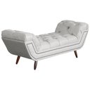 Ver imagem 3 de Conjunto Cabeceira e Calçadeira Sienna Linho Cores - DS Estofados - Queen - Bege