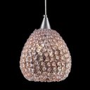 Ver imagem 2 de Pendente Oval de Cristal Aramado para 1 Lâmpada PE-032/2. 21. Itamonte Iluminação