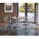 Ver imagem 1 de Conjunto Mesa Sextavada e 6 Cadeiras Vancouver Novabras